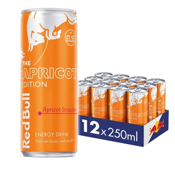 Red Bull Apricot £1.55Pm 12X250ML