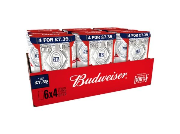 Budweiser Pint £7.39Pm 6X4X568ML