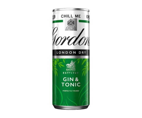 Gordon Gin & Tonic £2.19 Pm 12X250ML