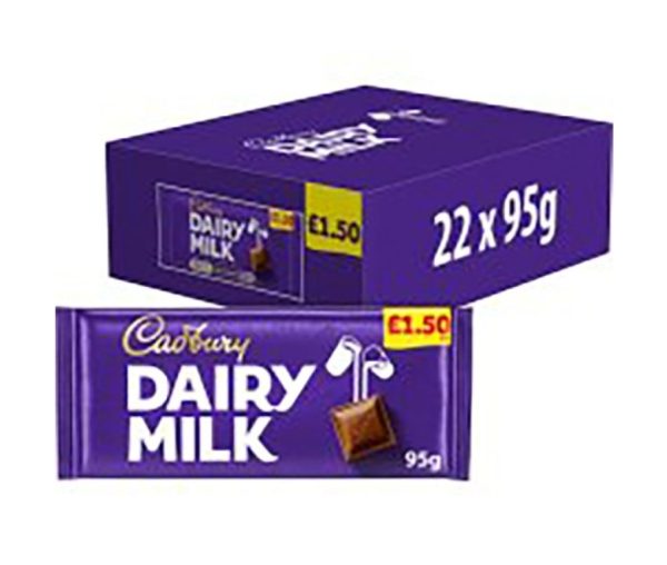 Dairy Milk Pm £1.50 22X95GM