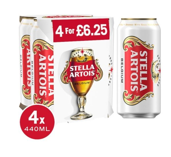 Stella £6.25Pm 6X4X440ML