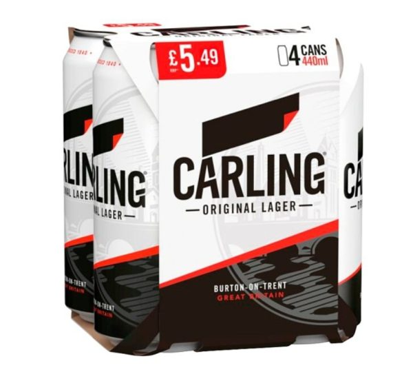 Carling Pm £5.49 6X4X440ML