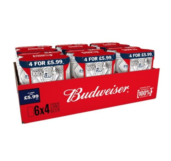 Budweiser £5.99Pm 6X4X440ML