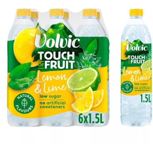 Volvic Tof Lemon & Lime 6X1.5LTR