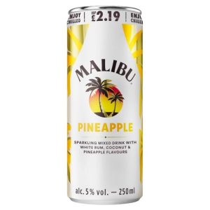 Malibu Pineapple Pm £2.19 12X250ML