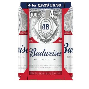 Budweiser Pint Pm £6.99 6X4X568ML