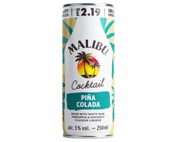 Malibu Pina Colada Pm £ 2.19 12X250ML