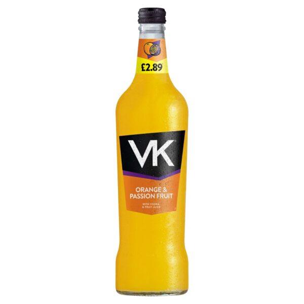 Vk Orange & Passionfruit  Pm £2.89 6X70CL
